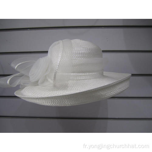 Chapeaux d&#39;église Poly Braid Up Brim pour femmes